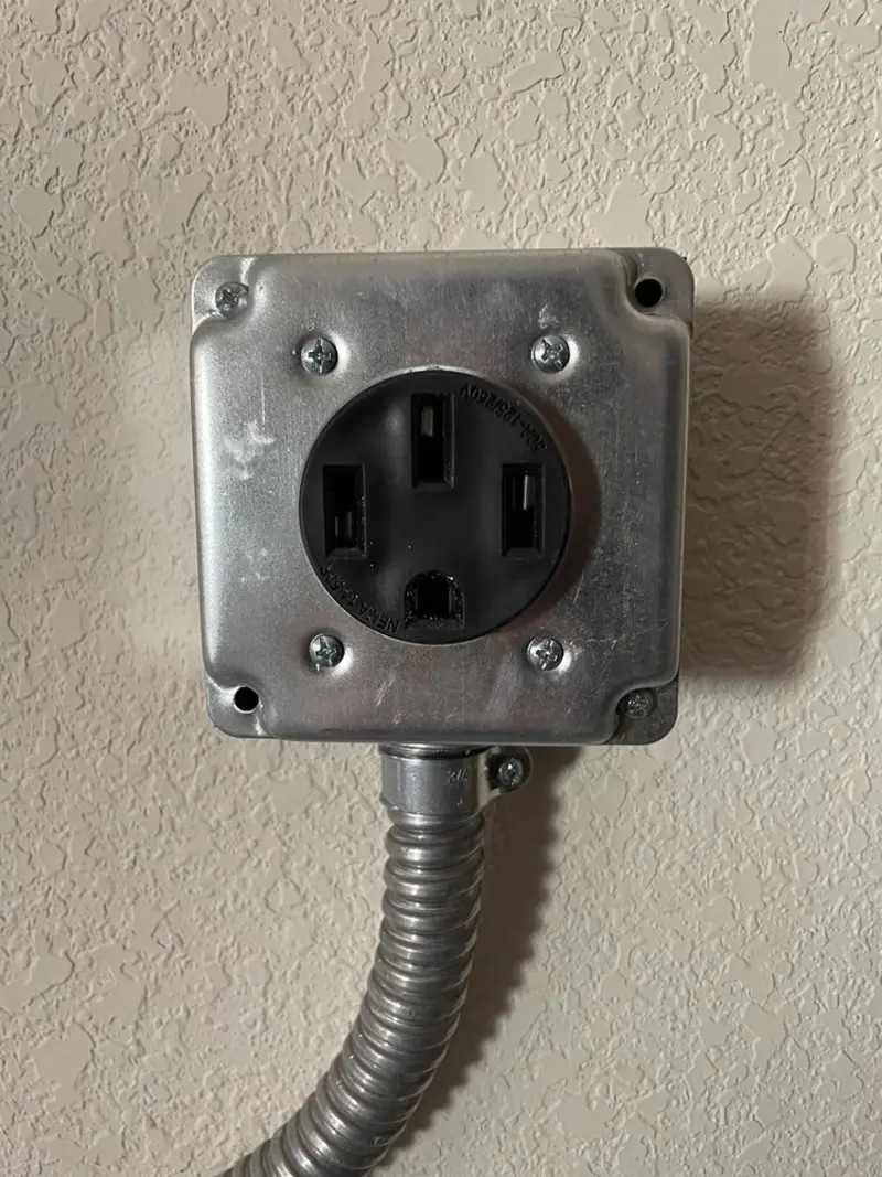 NEMA 14-50 outlet installed for Electrical Panel Upgrade in Shorewood